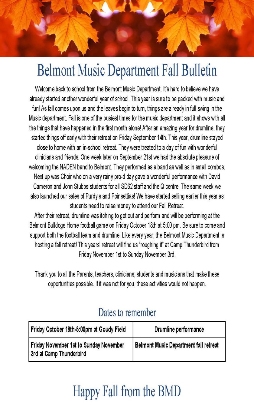 Belmont Music Department Fall 2019 Bulletin (2)