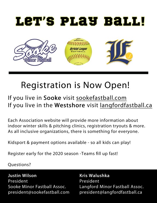 Langford and Sooke Minor Fastball 2020