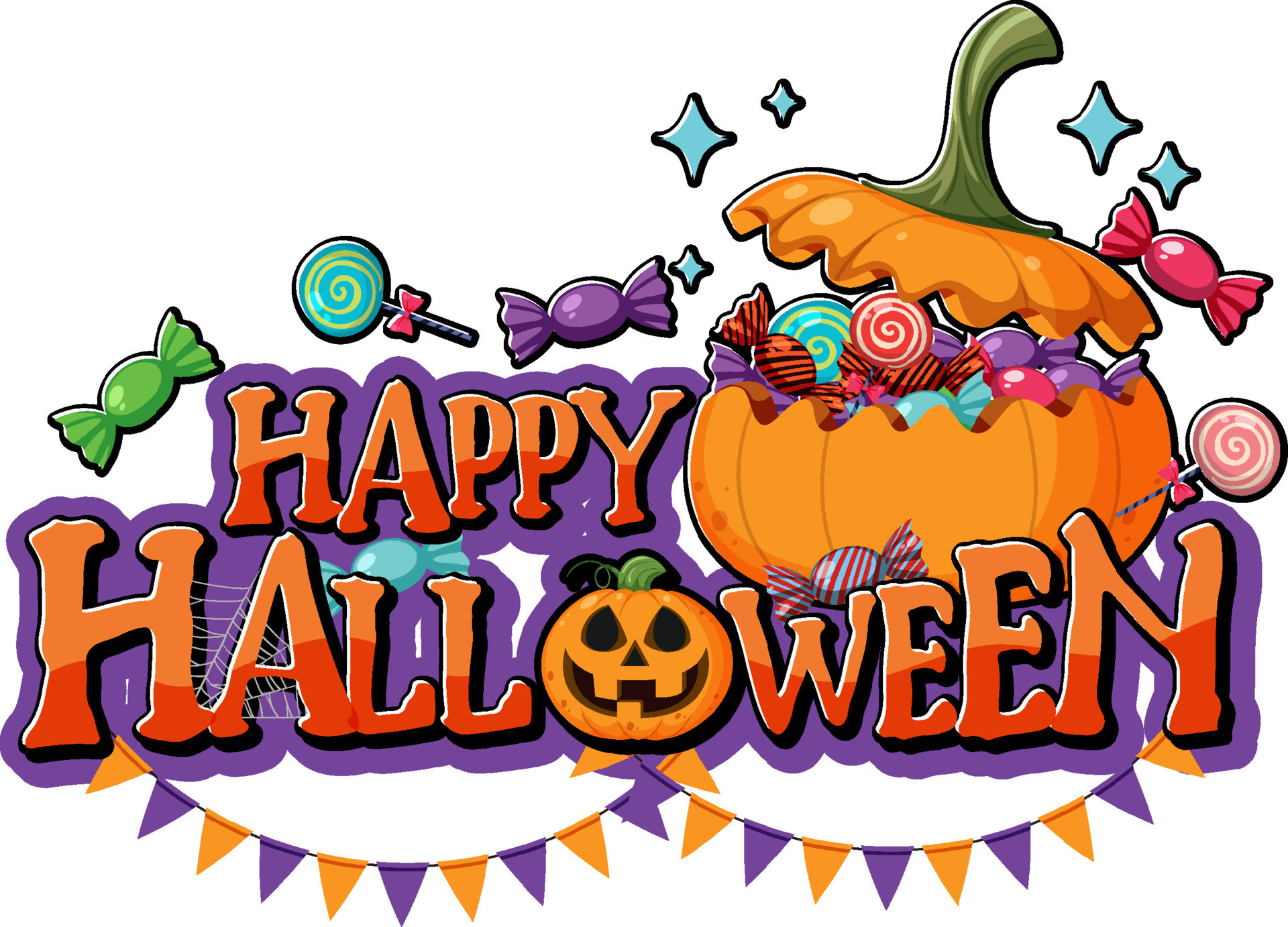 Happy Halloween Banner Design 13174254 Vector Art at Vecteezy